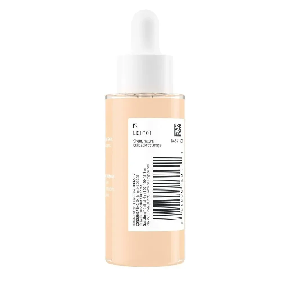 Neutrogena Healthy Sensitive Skin Serum Foundation Color Correcting Light 01 1oz